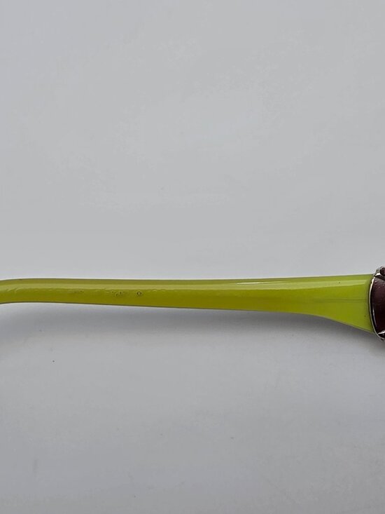 Robert Marc 136-30 Crystal Brown on Lime Green Eyeglasses Frame France 52-14-108